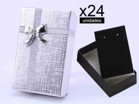 Pack 24 cajitas regalo joyeria 